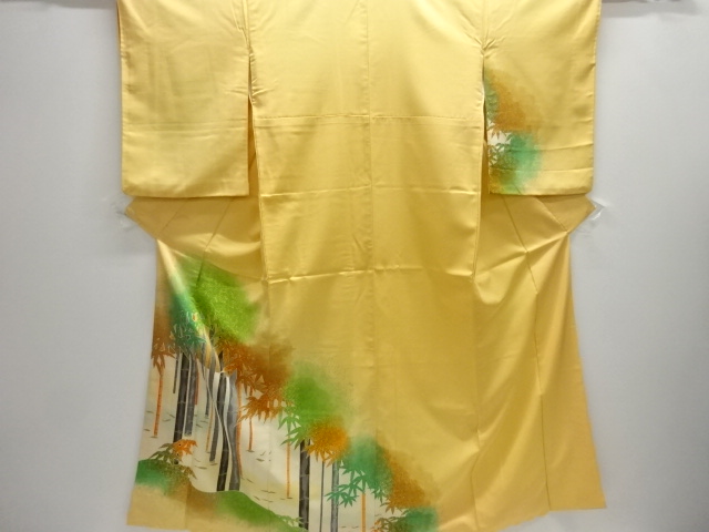 竹笹模様訪問着